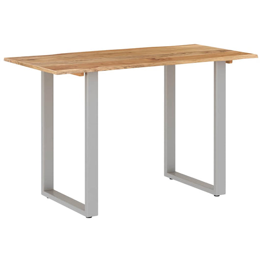 Jídelní Stůl 118 X 58 X 76 Cm Masivní Akáciové Dřevo