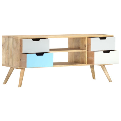 Tv Stolek 110 X 35 X 48 Cm Masivní Mangovníkové Dřevo