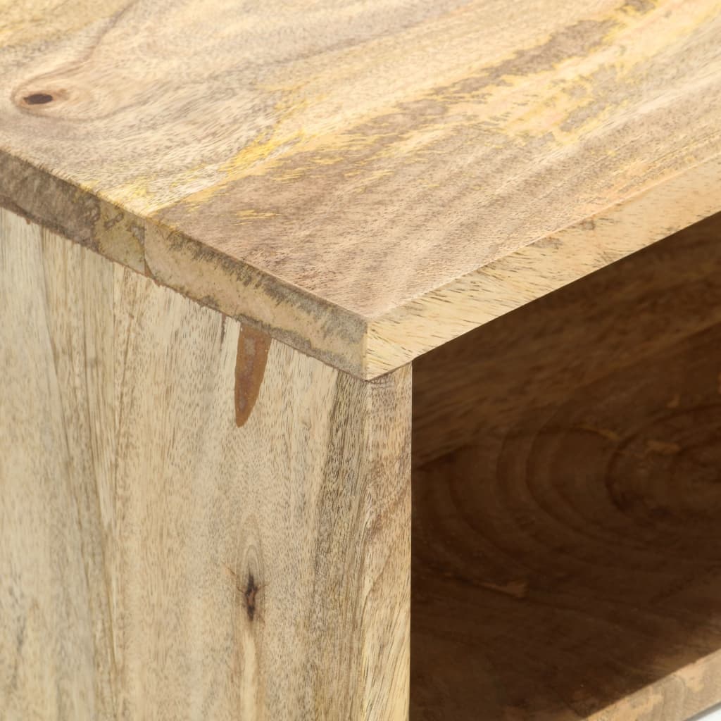 Tv Stolek 110 X 35 X 48 Cm Masivní Mangovníkové Dřevo Hnědá