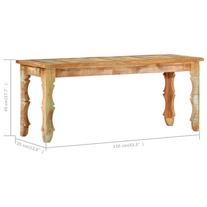 Lavice 110 X 35 X 45 Cm Masivní Recyklované Dřevo
