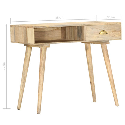 Konzolový Stolek 90 X 45 X 75 Cm Masivní Mangovníkové Dřevo