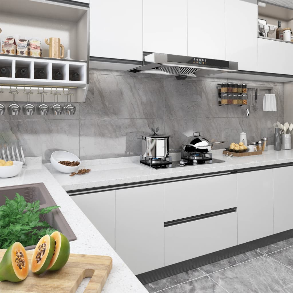 Samolepící Tapeta Na Nábytek Šedá 500 X 90 Cm Pvc