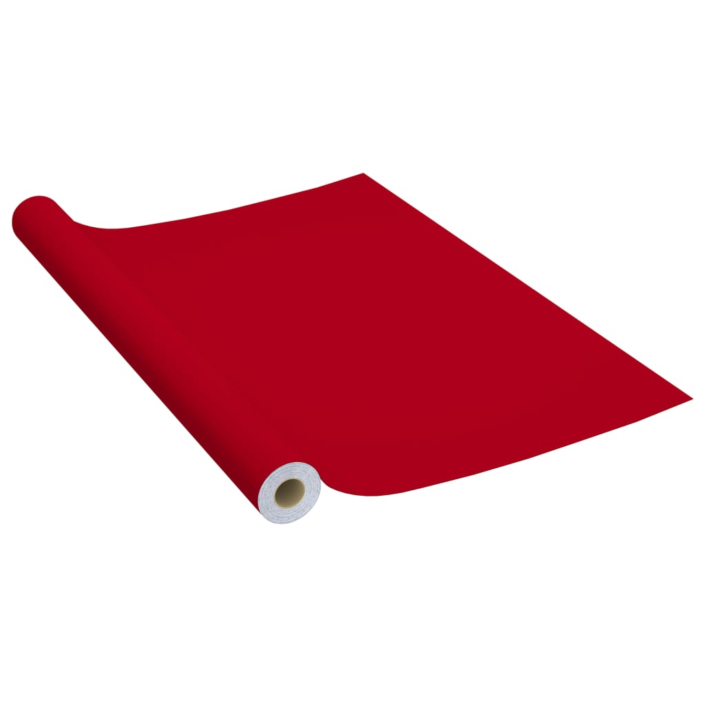 Samolepící tapeta na nábytek červená 500 x 90 cm PVC