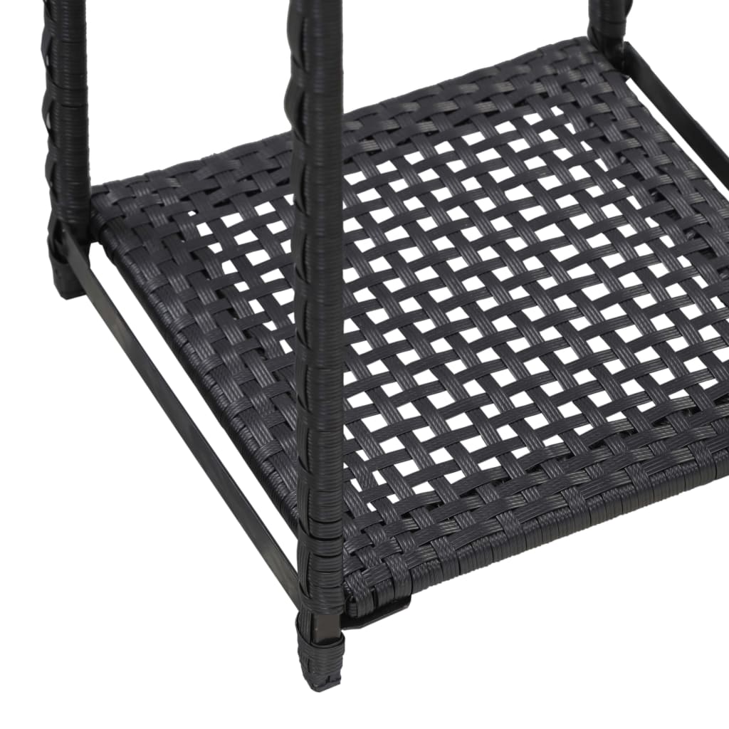 Úložný Regál Černý 30 X 30 X Polyratan