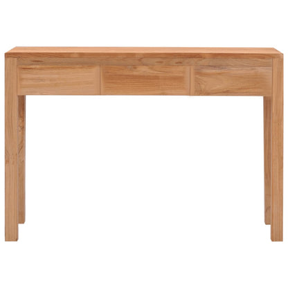 Konzolový Stolek 110 X 35 X 75 Cm Masivní Teakové Dřevo Hnědá