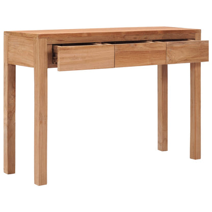 Konzolový Stolek 110 X 35 X 75 Cm Masivní Teakové Dřevo Hnědá