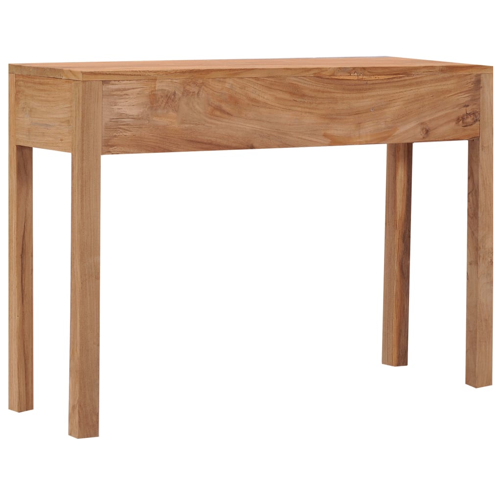 Konzolový Stolek 110 X 35 X 75 Cm Masivní Teakové Dřevo Hnědá