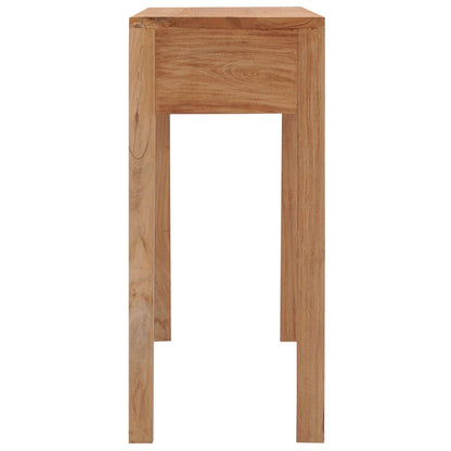 Konzolový Stolek 110 X 35 X 75 Cm Masivní Teakové Dřevo Hnědá