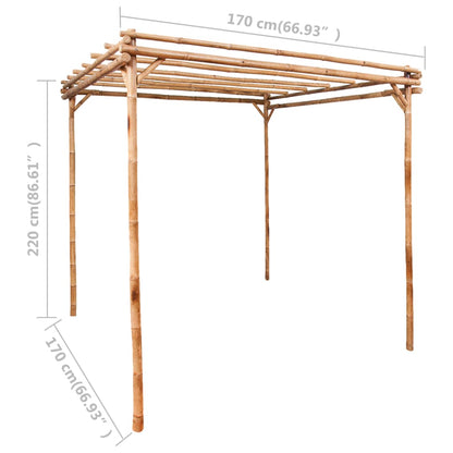 Pergola Bambus 170 X 170 X 220 Cm