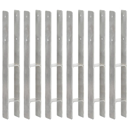 Plotové Kotvy 6 Ks Stříbrné Pozinkovaná Ocel