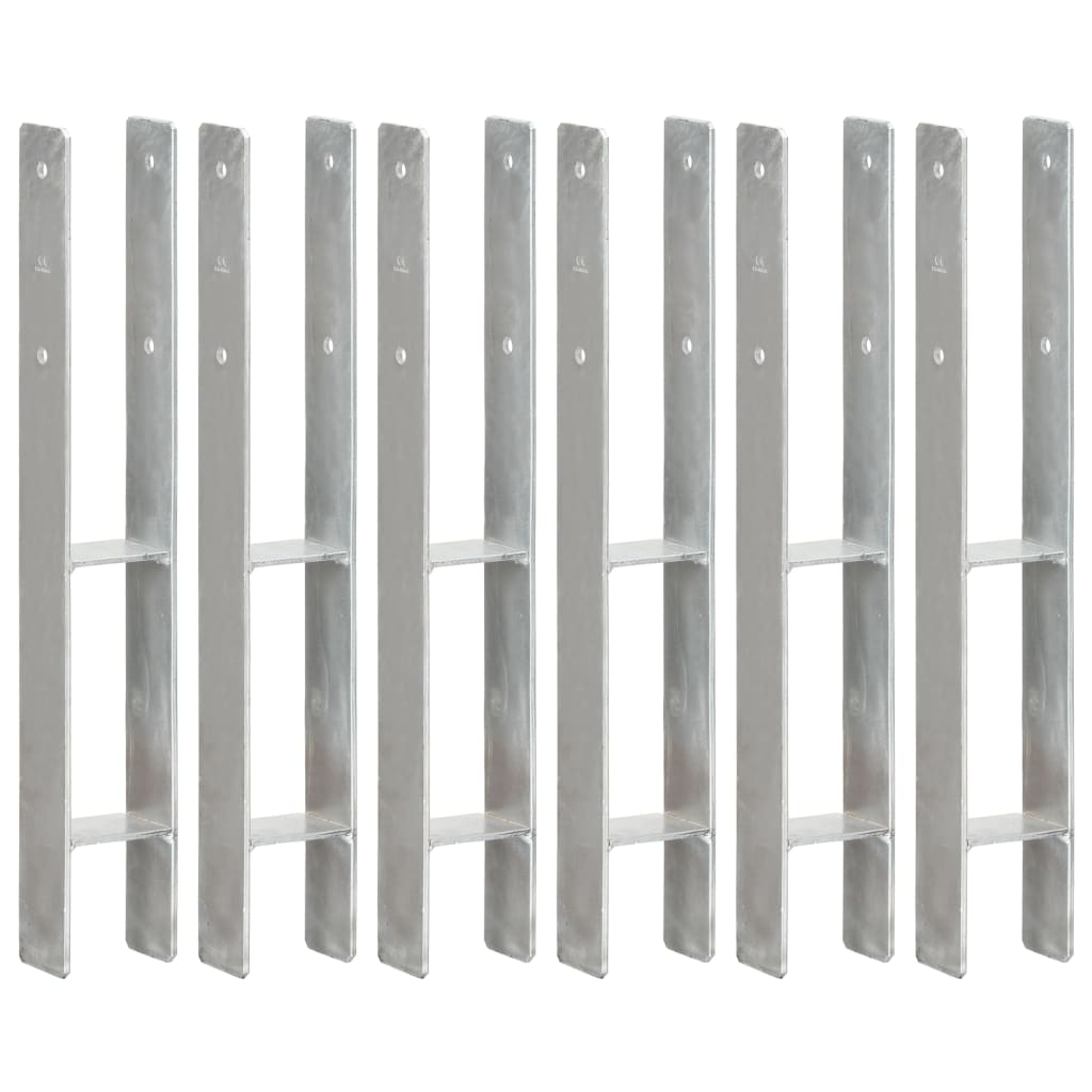 Plotové Kotvy 6 Ks Stříbrné Pozinkovaná Ocel