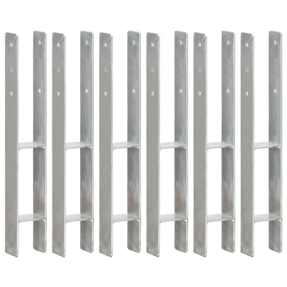 Plotové Kotvy 6 Ks Stříbrné Pozinkovaná Ocel