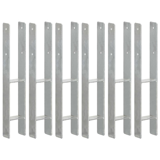 Plotové Kotvy 6 Ks Stříbrné Pozinkovaná Ocel