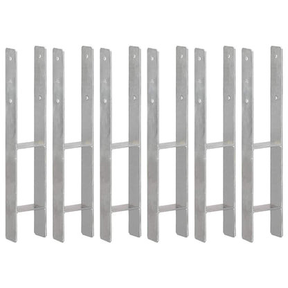 Plotové Kotvy 6 Ks Stříbrné Pozinkovaná Ocel