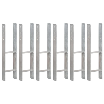 Plotové Kotvy 6 Ks Stříbrné Pozinkovaná Ocel