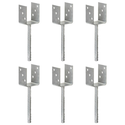 Plotové Kotvy 6 Ks Stříbrné Pozinkovaná Ocel