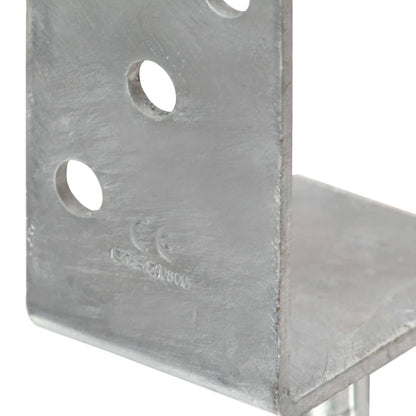 Plotové Kotvy 6 Ks Stříbrné 8 X 6 X 30 Cm Pozinkovaná Ocel