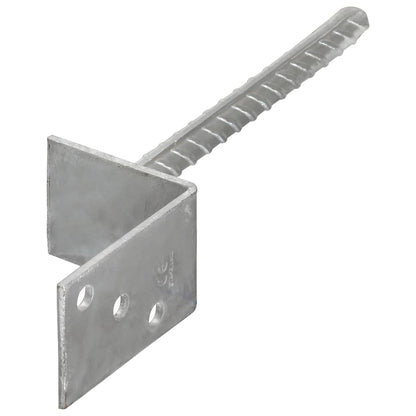 Plotové Kotvy 12 Ks Stříbrné 8X6X30 Cm Pozinkovaná Ocel