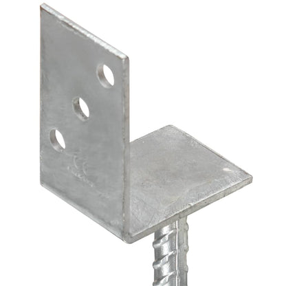 Plotové Kotvy 12 Ks Stříbrné 8X6X30 Cm Pozinkovaná Ocel