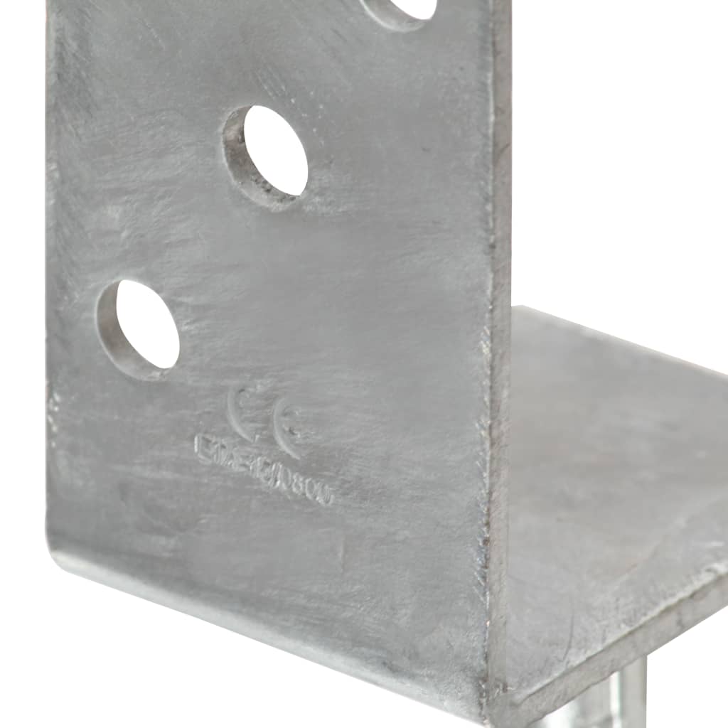 Plotové Kotvy 12 Ks Stříbrné 8X6X30 Cm Pozinkovaná Ocel
