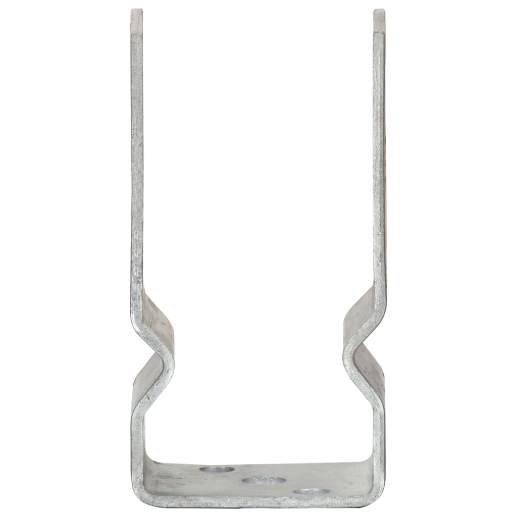 Plotové Kotvy 6 Ks Stříbrné 7 X 6 X 15 Cm Pozinkovaná Ocel