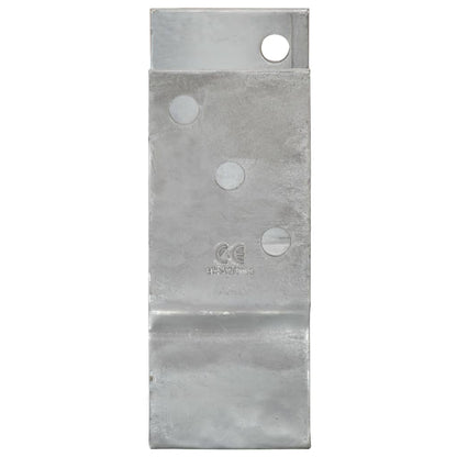 Plotové Kotvy 6 Ks Stříbrné 7 X 6 X 15 Cm Pozinkovaná Ocel