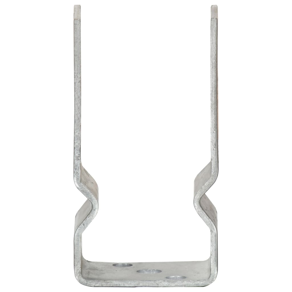 Plotové Kotvy 12 Ks Stříbrné 7X6X15 Cm Pozinkovaná Ocel