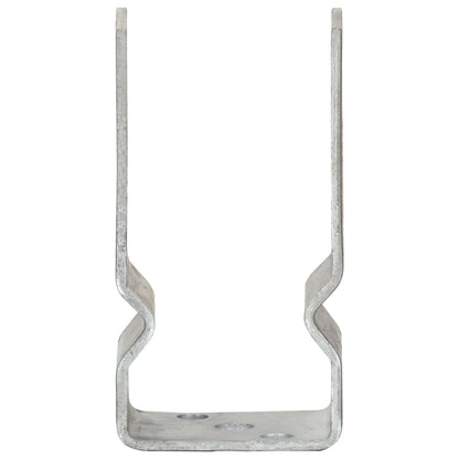 Plotové Kotvy 12 Ks Stříbrné 7X6X15 Cm Pozinkovaná Ocel