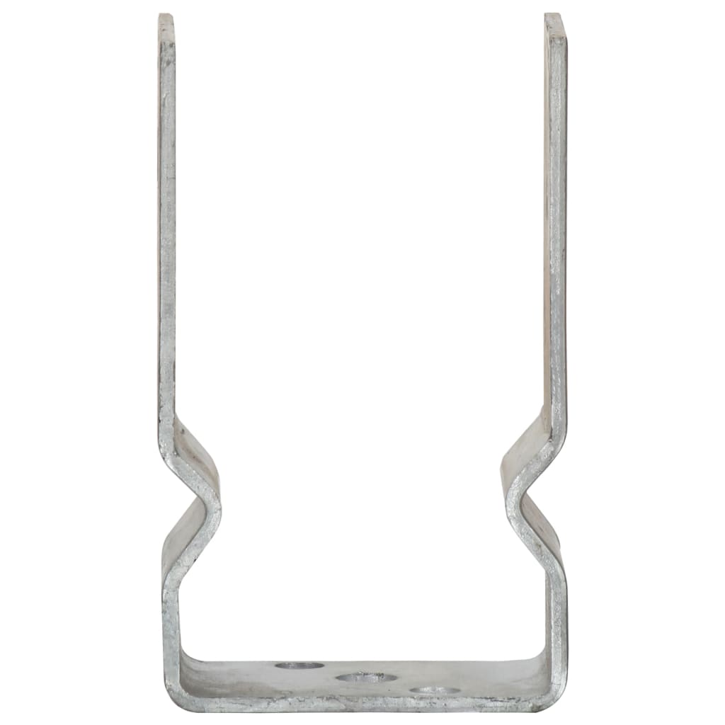 Plotové Kotvy 6 Ks Stříbrné 8 X 6 X 15 Cm Pozinkovaná Ocel