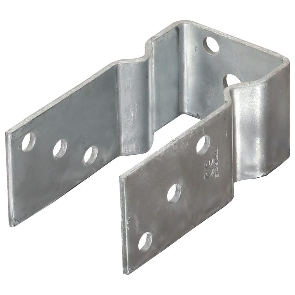 Plotové Kotvy 12 Ks Stříbrné 8X6X15 Cm Pozinkovaná Ocel