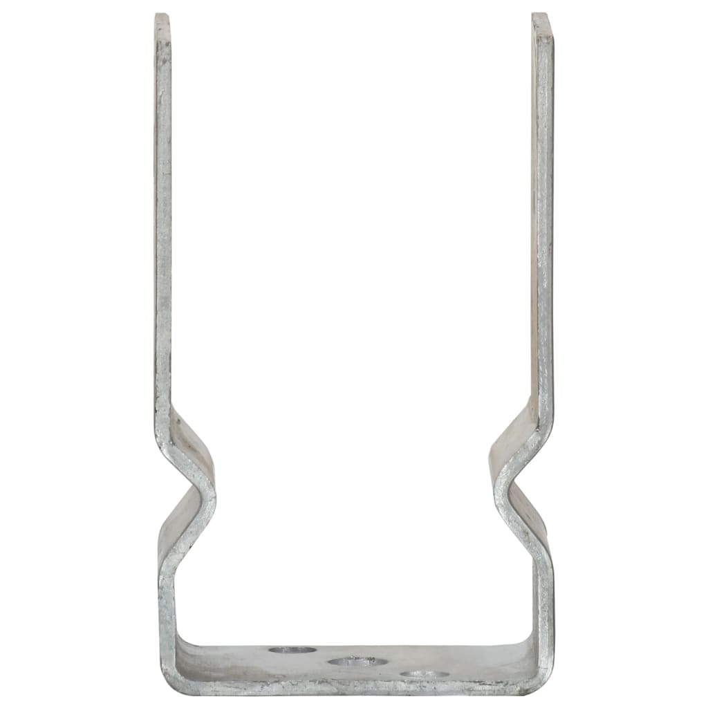 Plotové Kotvy 12 Ks Stříbrné 8X6X15 Cm Pozinkovaná Ocel