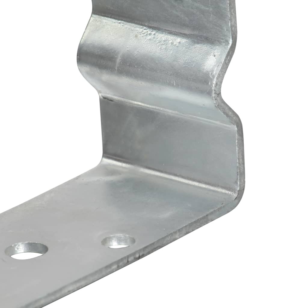 Plotové Kotvy 12 Ks Stříbrné 9X6X15 Cm Pozinkovaná Ocel