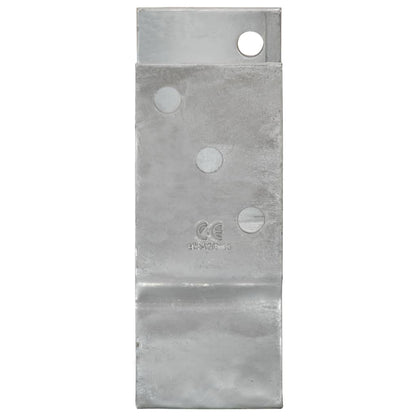 Plotové Kotvy 6 Ks Stříbrné 10 X 6 X 15 Cm Pozinkovaná Ocel
