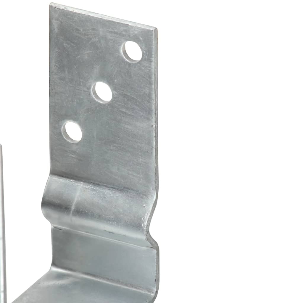 Plotové Kotvy 6 Ks Stříbrné 10 X 6 X 15 Cm Pozinkovaná Ocel