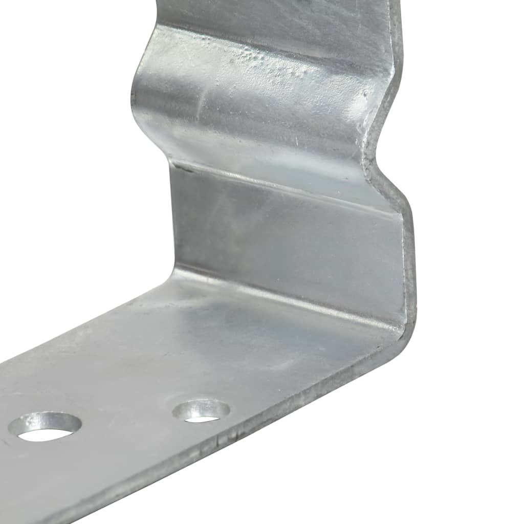 Plotové Kotvy 6 Ks Stříbrné 10 X 6 X 15 Cm Pozinkovaná Ocel