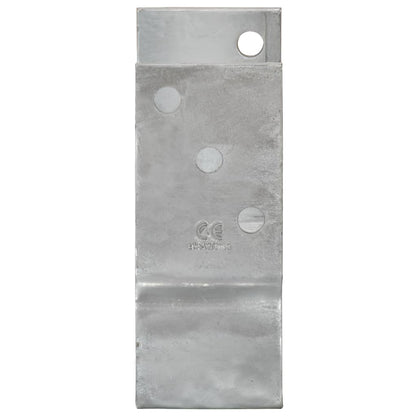 Plotové Kotvy 12 Ks Stříbrné 10X6X15 Cm Pozinkovaná Ocel