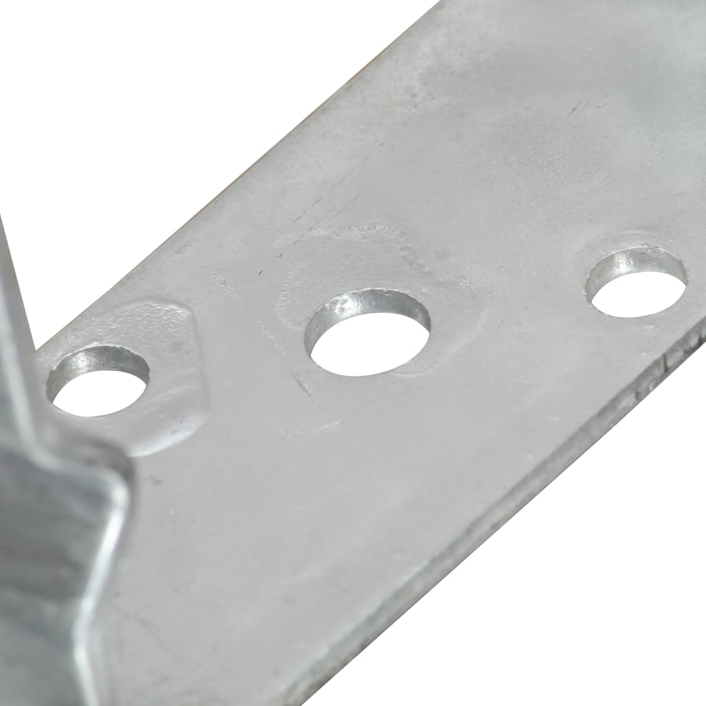 Plotové Kotvy 6 Ks Stříbrné 12 X 6 X 15 Cm Pozinkovaná Ocel