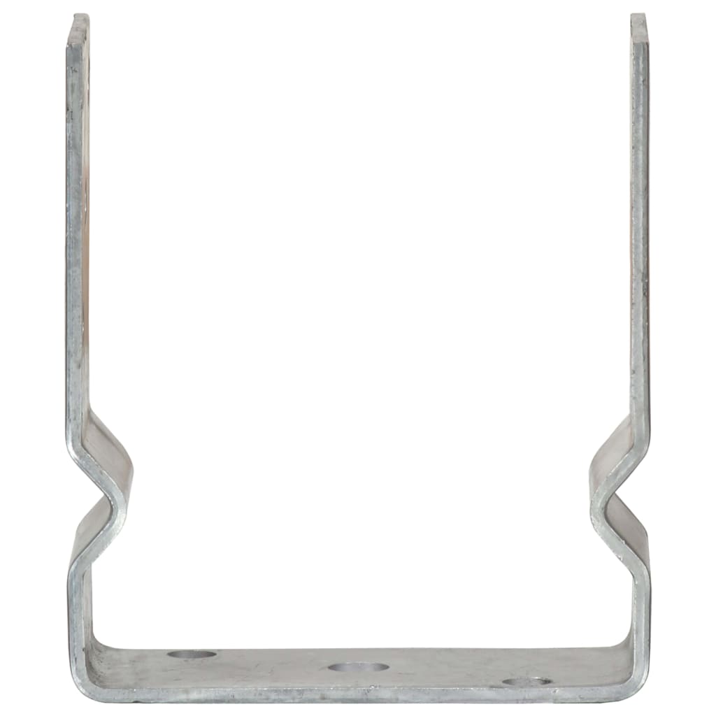 Plotové Kotvy 12 Ks Stříbrné 12X6X15 Cm Pozinkovaná Ocel