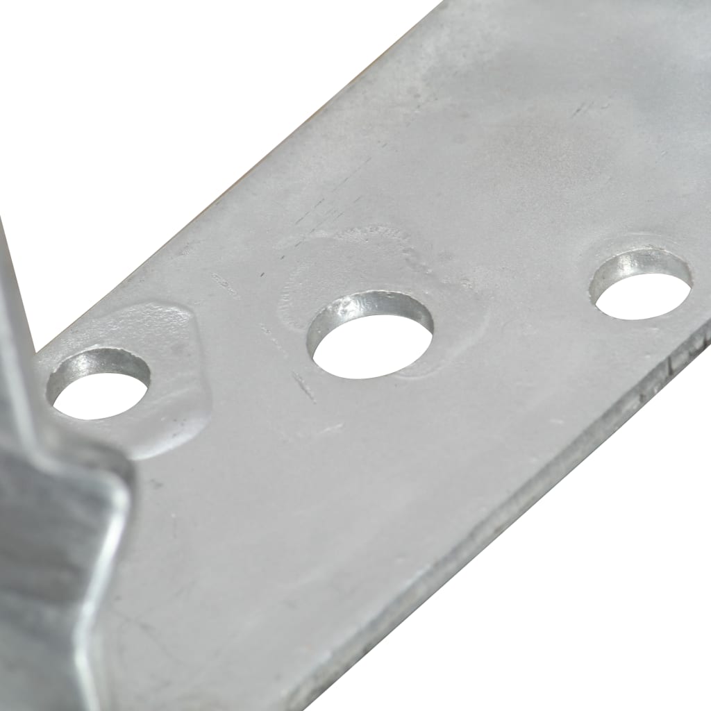 Plotové Kotvy 12 Ks Stříbrné 14X6X15 Cm Pozinkovaná Ocel