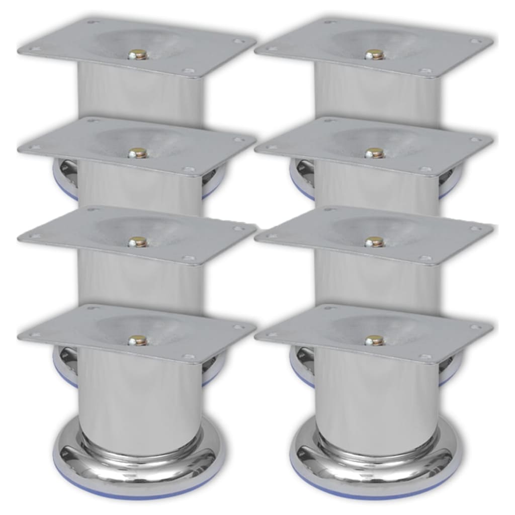 Kulaté Nohy Na Pohovku 8 Ks Chrom