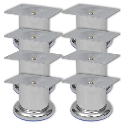 Kulaté Nohy Na Pohovku 8 Ks Chrom