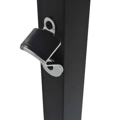 Grilovací Altán 240 X 150 X 255 Cm Antracitový Ocel