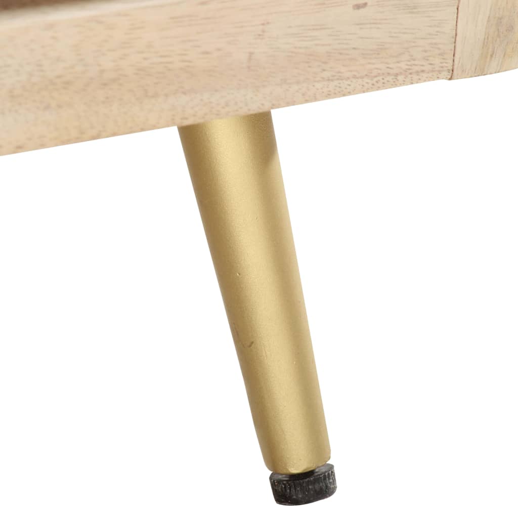 Konferenční Stolek 90 X 45 X 40 Cm Masivní Mangovníkové Dřevo