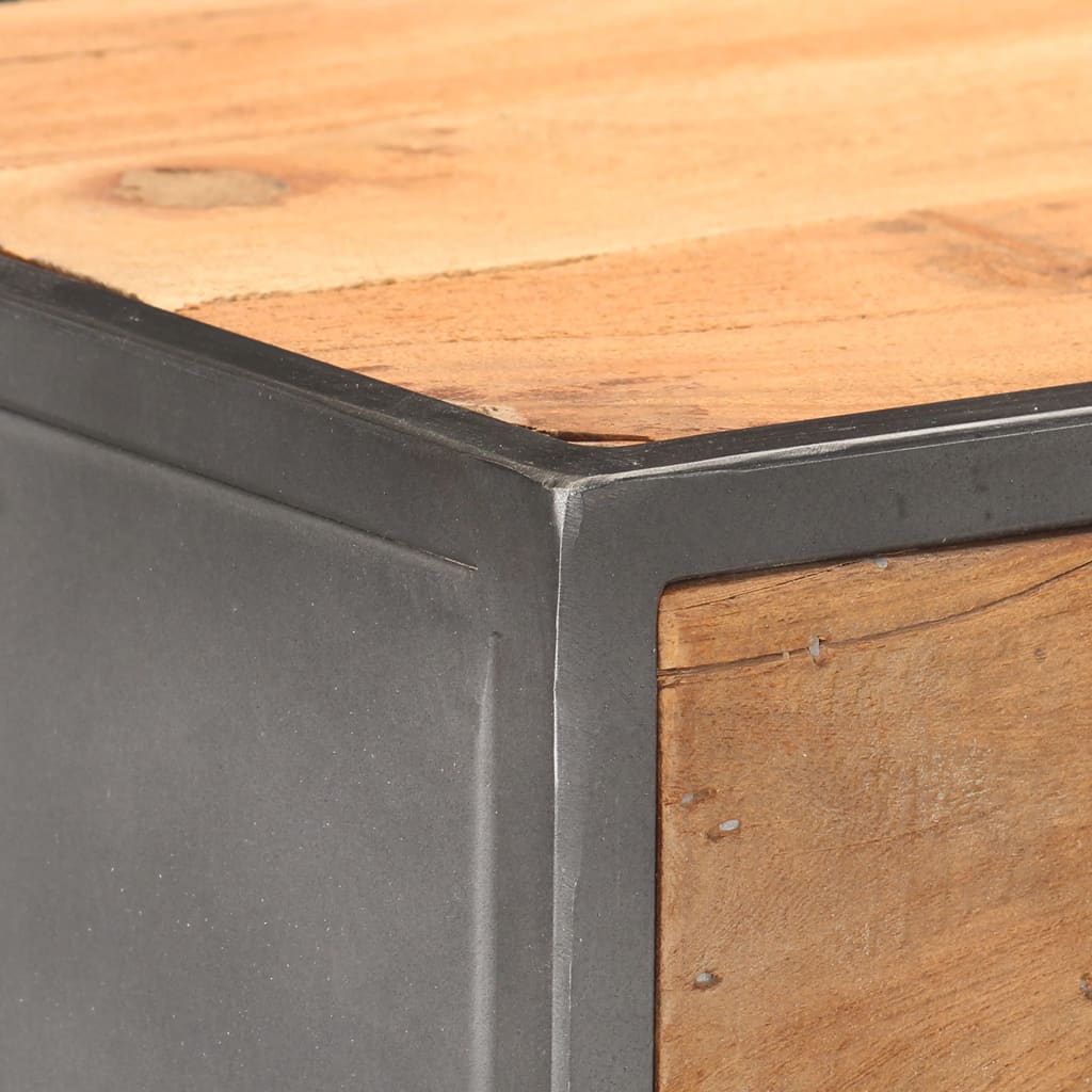 Komoda Se Zásuvkami 45 X 30 X 100 Cm Masivní Recyklované Dřevo Hnědá