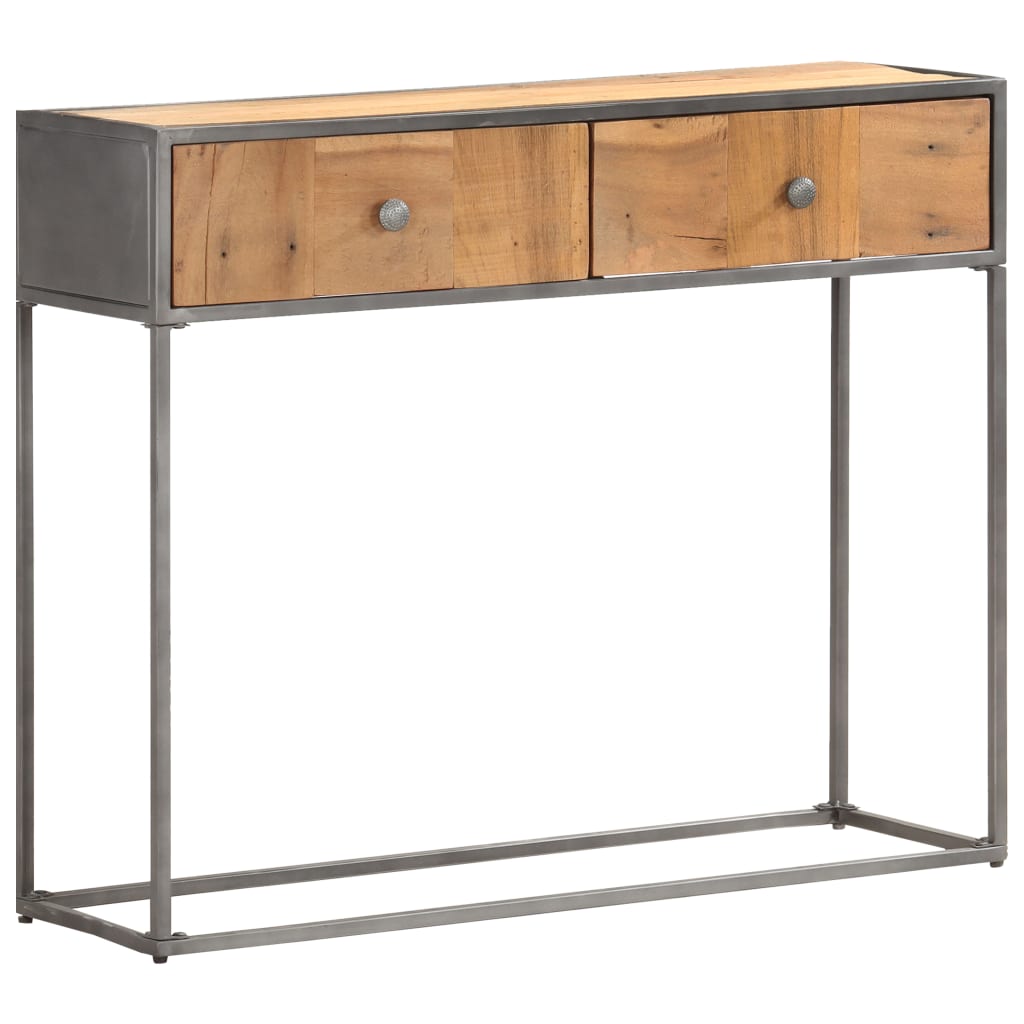Konzolový Stolek 90 X 30 X 75 Cm Masivní Recyklované Dřevo