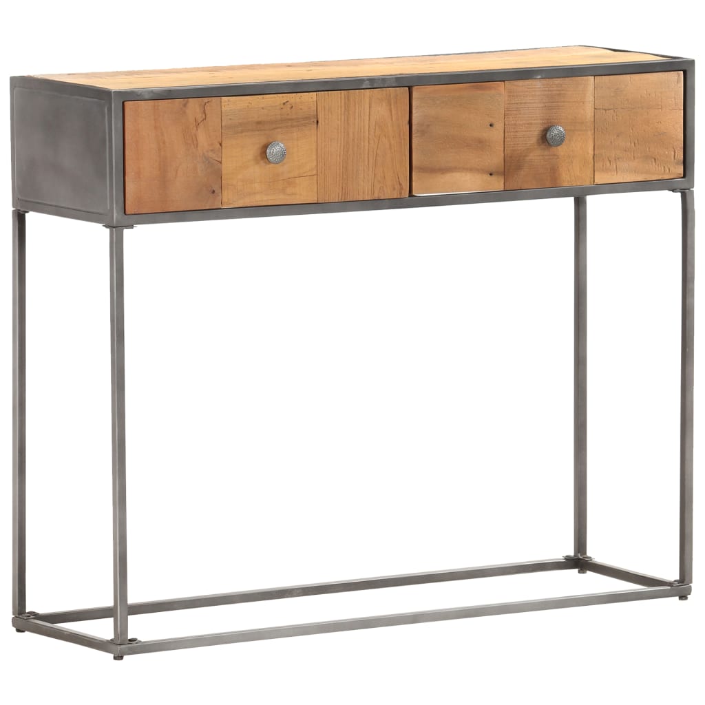 Konzolový Stolek 90 X 30 X 75 Cm Masivní Recyklované Dřevo