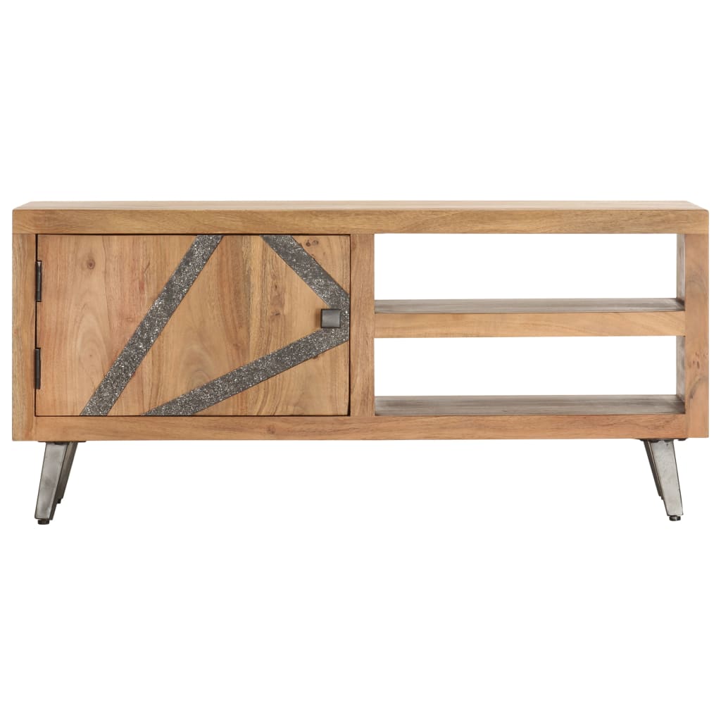Konferenční Stolek 90 X 45 X 40 Cm Masivní Akáciové Dřevo