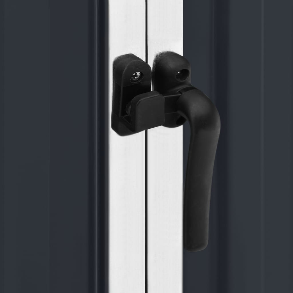 Zahradní Přístřešek Antracitový 195X198X159 Cm Pozinkovaná Ocel