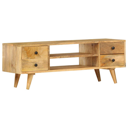Tv Stolek 110 X 35 X 40 Cm Masivní Mangovníkové Dřevo
