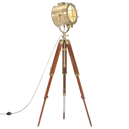 Stojací Lampa Na Stativu Masivní Mangovníkové Dřevo 165 Cm
